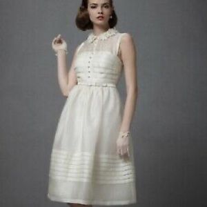NWOT BHDLN Hitherto Comme Il Faut Vintage Wedding Bridal Dress Z446-1